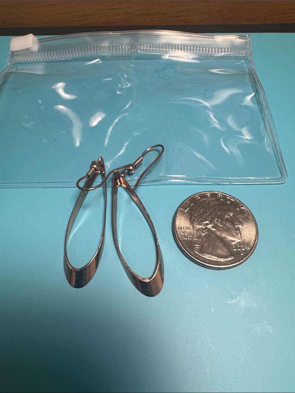 Copper tone fashion Teardrop Dangle Earrings - Women Jewelry